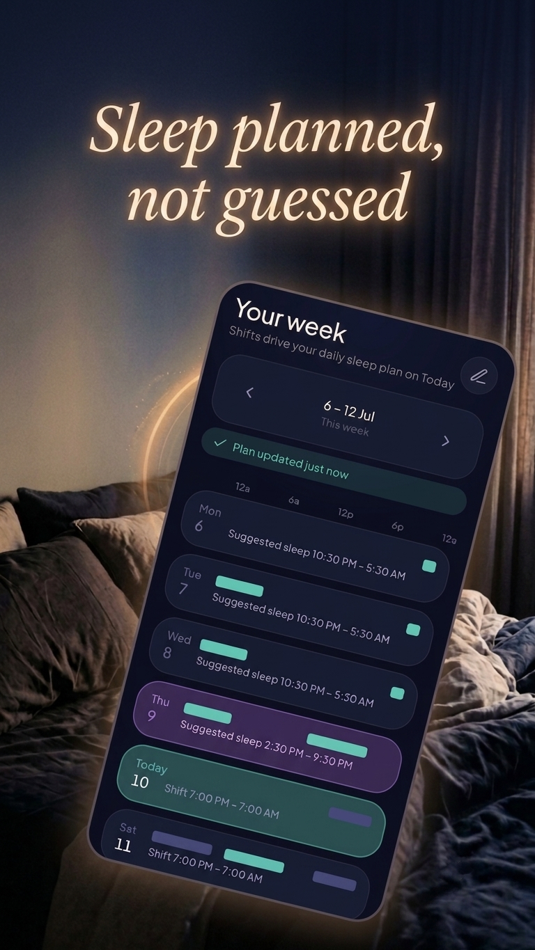 Shiftwise — Sleep planned, not guessed