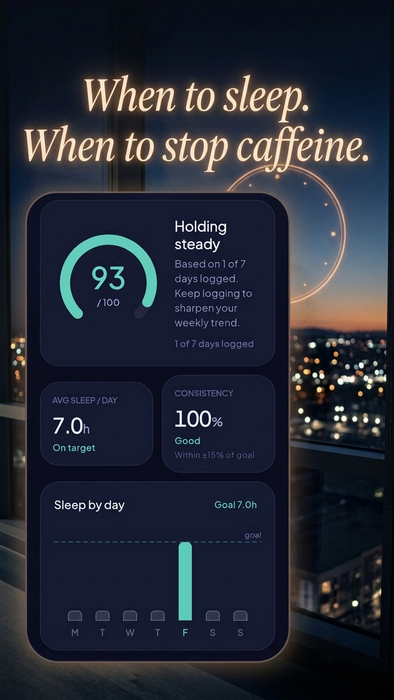 Shiftwise — When to sleep and stop caffeine